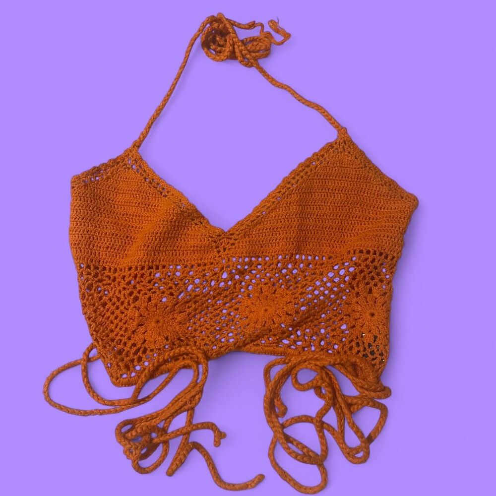 Unbranded Women's Orange Crop-top - Picture 5 of 5